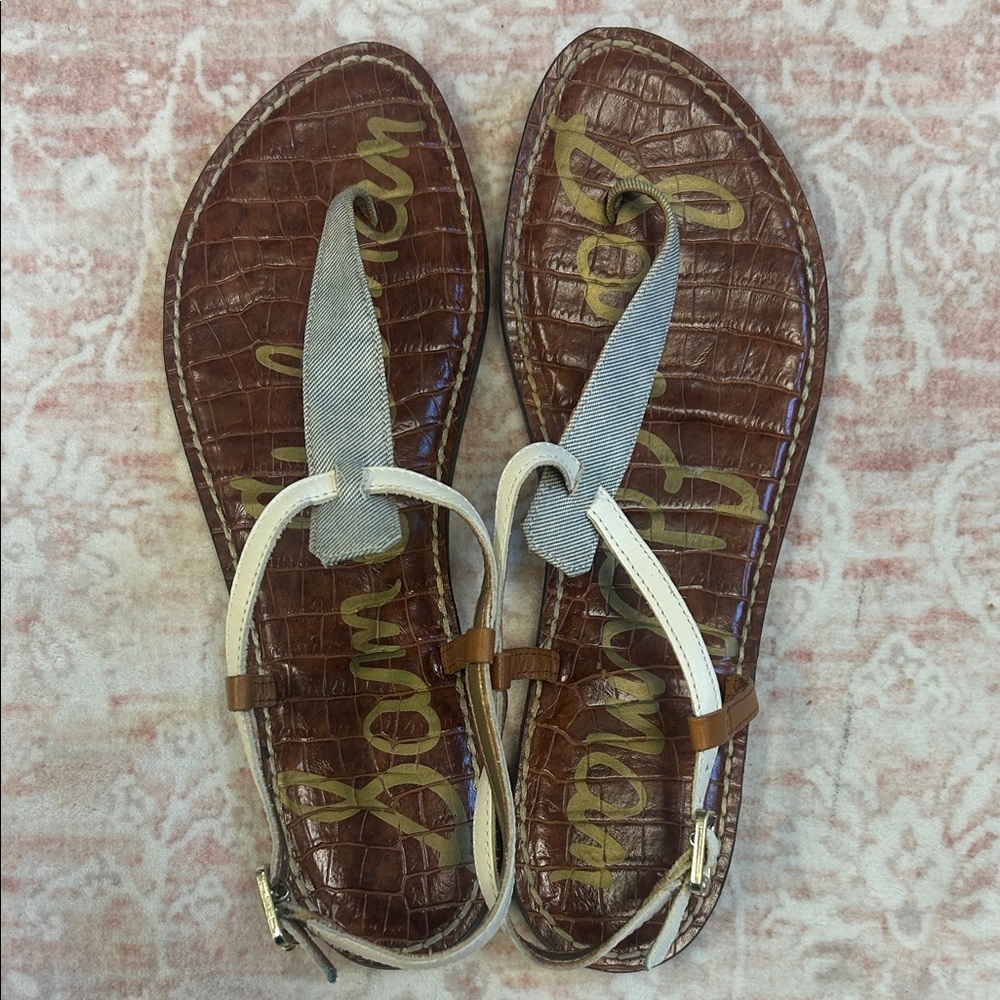 EUC Sam Edelman Brown and Silver Sandals - Picture 4 of 4